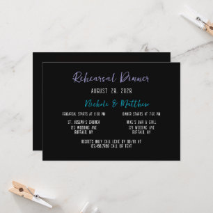 Invitation Dîner de répétition Fiesta Bouquet animé