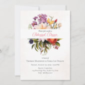Invitation Dîner de répétition Fleurs de Jardin Moderne (Devant)