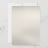 Invitation Dîner de répétition floral blanc (Dos)