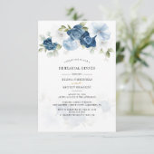 Invitation Dîner de répétition Floral Rustic Watercolor (Debout devant)