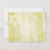 Invitation Dîner de répétition Floral Swirl (Dos)