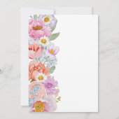 Invitation Dîner de répétition florale (Dos)