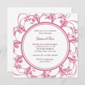 Invitation Dîner de répétition florale (Devant / Derrière)