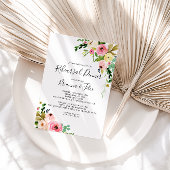 Invitation Dîner de répétition florale à l'automne tropical