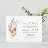 Invitation Dîner de répétition florale Boho (Debout devant)