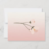 Invitation Dîner De Répétition Florale Chic (Dos)