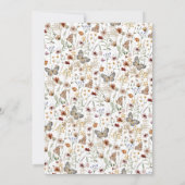 Invitation Dîner de répétition florale de Boho monogramme (Dos)