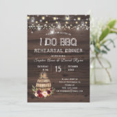 Invitation Dîner de répétition florale de la barrique de vin  (Debout devant)