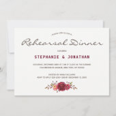 Invitation Dîner de répétition florale de la Bourgogne Marsal (Devant)