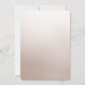 Invitation Dîner de répétition florale d'ivoire blanc (Dos)