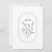 Invitation Dîner de répétition florale élégant (Dos)