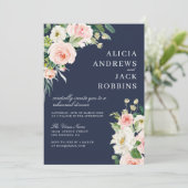 Invitation dîner de répétition florale moderne (Debout devant)