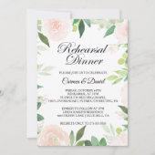 Invitation Dîner de répétition florale tropicale moderne (Devant)