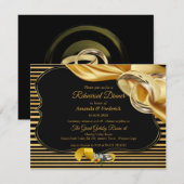 Invitation Dîner de répétition Gatsby Inspiration (Devant / Derrière)