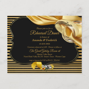 Invitation Dîner de répétition Gatsby Inspiration