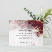 Invitation Dîner de répétition | Géographie de couleur d'eau (Debout devant)