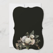 Invitation Dîner de répétition géométrique hivernale chic or (Dos)