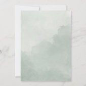 Invitation Dîner de répétition géométrique vert Eucalyptus (Dos)