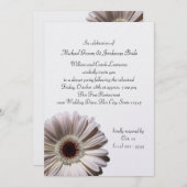 Invitation Dîner de répétition Gerbera Daisy (Devant / Derrière)