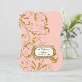 Invitation Dîner de répétition, Glam Old Hollywood Regency (Debout devant)