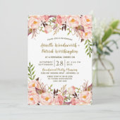 Invitation Dîner de répétition Gold Blush Pink (Debout devant)