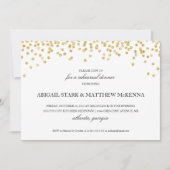 Invitation Dîner de répétition Gold Sparkle Confetti Invitati (Devant)
