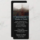 Invitation Dîner de répétition Golden Gate San Francisco (Devant / Derrière)