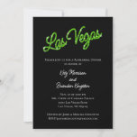 Invitation Dîner de répétition Green Las Vegas<br><div class="desc">Cette invitation à Las Vegas Rehearsal Dinner est agrémentée d'un type vert étincelant sur un arrière - plan noir, ce qui en fait un endroit idéal pour un mariage de destination à Las Vegas. Il fait partie de la collection Mariage Green Las Vegas Sparkles. Si d'autres éléments de coordination sont...</div>