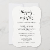 Invitation Diner de répétition heureux après (Devant)