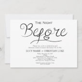 Invitation Dîner de répétition Invitation, répétition, script (Devant)