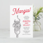 Invitation Dîner de répétition italien (Debout devant)