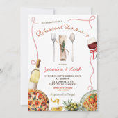 Invitation Dîner de répétition Italien Ciao Bella (Devant)