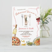 Invitation Dîner de répétition Italien Ciao Bella (Debout devant)