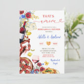 Invitation Dîner de répétition italien coloré été (Debout devant)