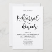 Invitation Dîner de répétition Kraft (Devant)