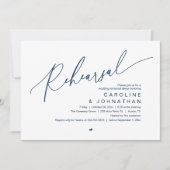 Invitation Dîner De Répétition, La Nuit Avant La Fête Du Mari (Devant)