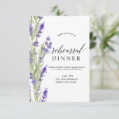 Invitation Dîner de répétition Lavander Greenery (Debout devant)