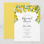 Invitation Dîner de répétition Lemons Blossom (Devant / Derrière)