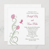 Invitation Dîner de répétition Lotus Flowers (blanc) (Devant / Derrière)