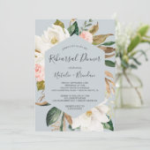 Invitation Dîner de répétition Magnolia Blue Grey (Debout devant)