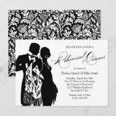 Invitation Dîner de répétition Manteau et Cravate (Devant / Derrière)