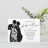 Invitation Dîner de répétition Manteau et Cravate (Debout devant)