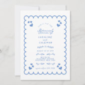 Invitation Dîner de répétition manuscrit rétro Wave Doodal (Devant)