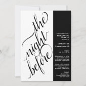 Invitation Dîner de répétition Mariage à 2 volets au minimum (Devant)