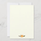 Invitation Dîner de répétition mariage à la frontière florale (Dos)