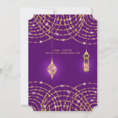 Invitation Dîner de répétition Mariage arabe en couple Fiança (Dos)