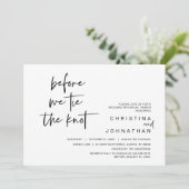 Invitation Dîner De Répétition mariage, Avant De Cravate Le N (Debout devant)