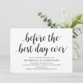 Invitation Dîner De Répétition mariage, Avant Le Meilleur Jou (Debout devant)