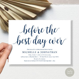 Invitation Dîner De Répétition mariage, Avant Le Meilleur Jou