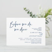 Invitation Dîner De Répétition mariage, Avant Nous, Nous Dîno (Debout devant)